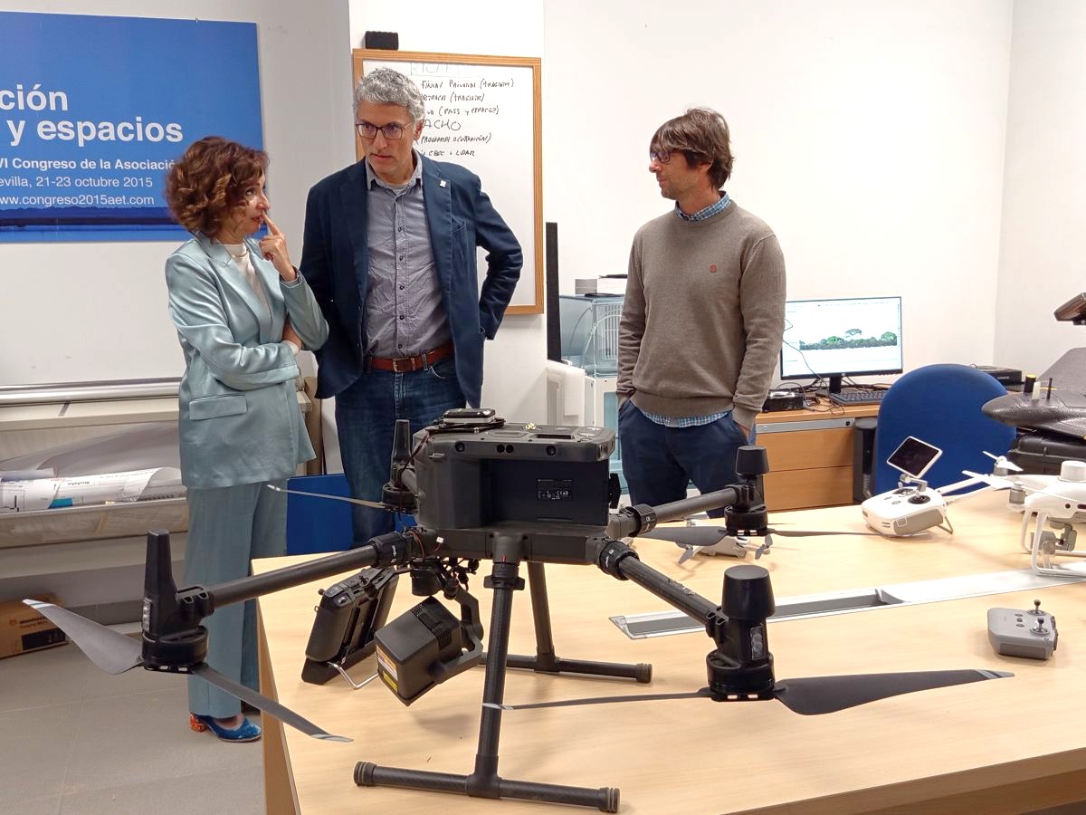 En el Laboratorio de SIG y Teledetección